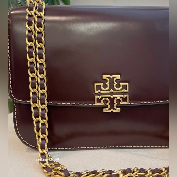 🔥NeW! Tory Burch Britten Smooth Medium Adjustable Shoulder Bag - Picture 10 of 17